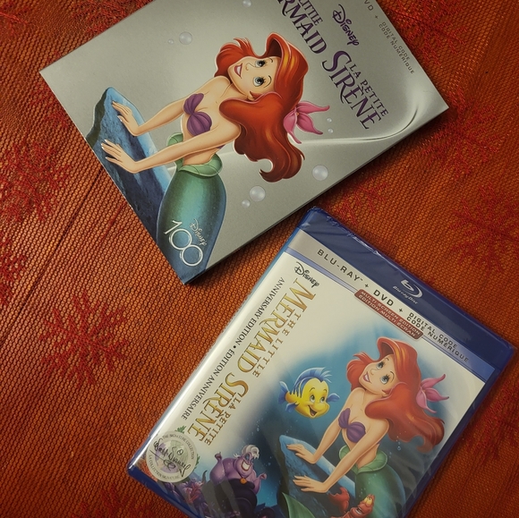 Disney's The Little Mermaid Blu-ray + DVD + Digital Code in 100 Years Slip case - Picture 2 of 6